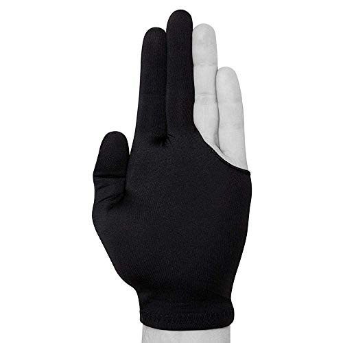 ISPIRITO Billiard Gloves 12 PCS Set 3 Finger Show Pool Cue Gloves Strentchy One Size Fits All Men or Women Snooker Gloves Left Hand or Right Hand for Billiard Shooters Professional Spandex, One Dozen - Thumbnail 4