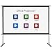 Yaheetech 120-INCH 16:9, 4K Ultra HD, Active 3D, HDR Ready Portable Movie Home Theater Projector Screen Front Projection with Stand Legs and Carry Bag