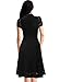 Miusol Women's 1950S Style V Neck Cap Sleeve Flare Lace Cocktail Party Dress