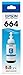 Epson 664 EcoTank Ink Ultra-high Capacity Bottle Cyan (T664220-S) Works with EcoTank ET-2500, ET-2550, ET-4500, ET-4550, ET-2600, ET-2650, ET-3600, ET-16500