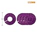 Clothing Size Dividers 55 Pieces Round Hangers Closet Dividers Multi COLORED Size Series XXS to XXXL and 15 Blank Pieces with Marker Pen, Rack Size Dividers Round Hanger Garment Sorting Storage Tubes