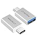 Macally USB-C to USB A 3.0 Adapter (2-Pack), Converts USB Type-C Input to USB-A for Macbook Pro 2017 / 2016, Macbook 12-Inch, Chromebook Pixel, Samsung S8 S8+, and Other Type-C Devices (UCUAF2)