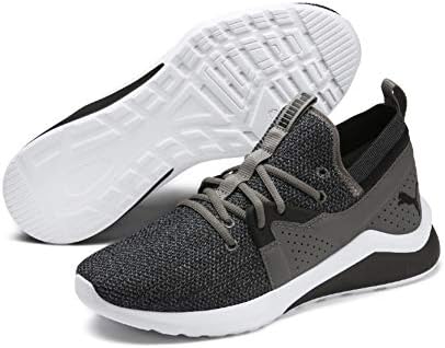 puma men black running shoes