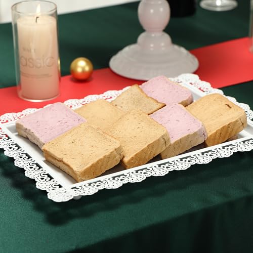 LIFESTIVAL Cake Stands Set White Metal Cupcake Holder Dessert Display Plate Decor Serving Platter for Party Wedding Birthday Baby Shower Celebration Home Decoration