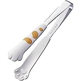 Miya Catch Cat Tongs, 7-Inch, White