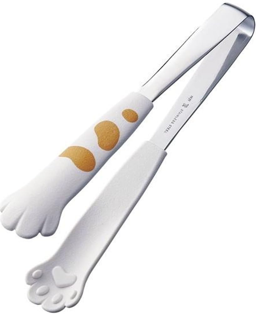 Miya Catch Cat Tongs, 7-Inch, White