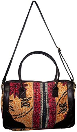 Vintage Kantha Handmade Cotton Canvas Overnight BagTravel Massanger Shoulder Bag