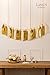 Ling's Moment 18 PCS Tassel Garland Banner Tissue Paper Tassels for Wedding Baby Shower Event & Party Supplies DIY Kits - (Tan+Ivory+Metallic Gold)
