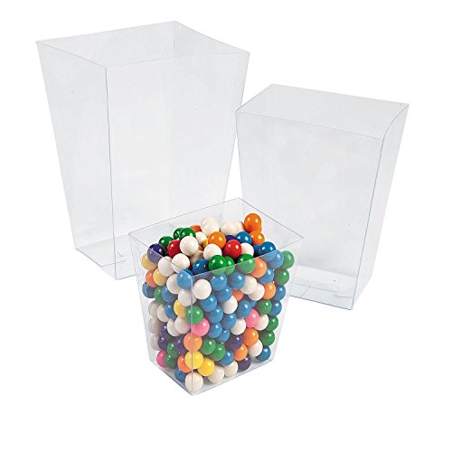 Bargain World Clear Candy Buckets (With Sticky Notes) - Thumbnail 2