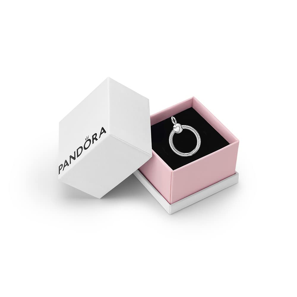 PANDORA Moments Women's Sterling Silver Small O Pendant, With Gift Box