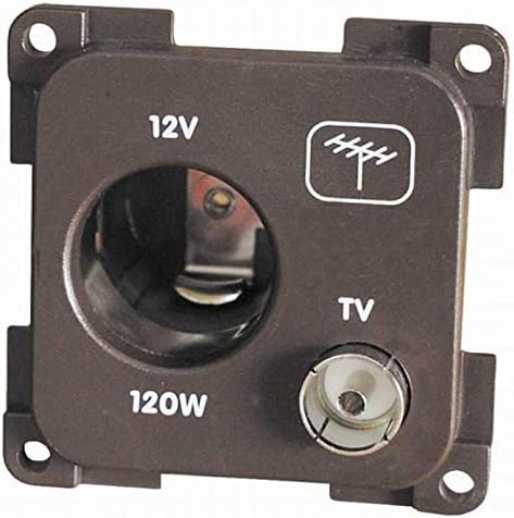 CBE 12 Volt & TV Aerial Socket (Grey)