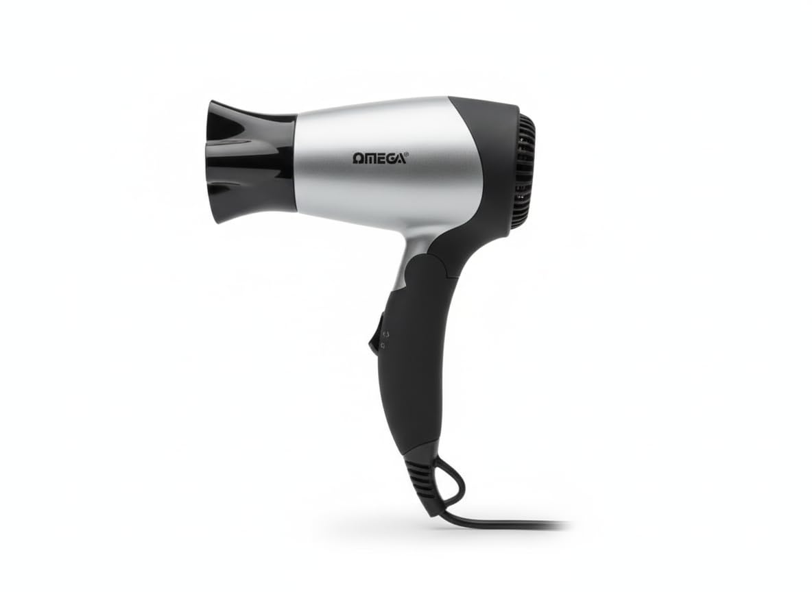 Omega Two Way Heat and Speed Control Hair Dryer, 1200 W