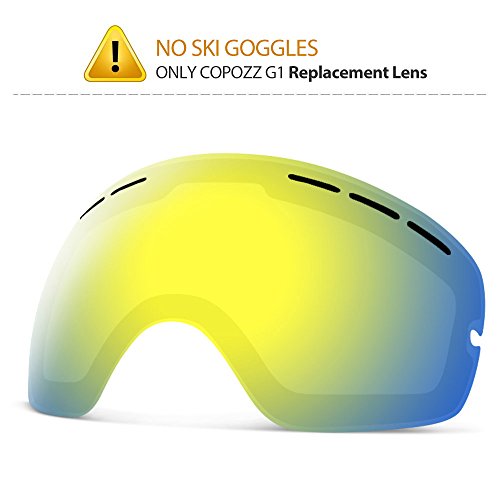 COPOZZ G1 Ski Goggles Replacement Lenses, Extra Snow Snowboard Goggles
