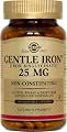 Solgar Gentle Iron 25 MG (IRON BISGLYCINATE) 180 Vegetable Capsules