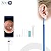 Ear Otoscope, SEEKONE 1.3 Megapixels 3 In 1 Ear Cleaning endoscope Camera Borescope Visual Earpick Tool with 6 LEDs for Micro USB, Type-C Android Phone, Windows, PC–(6.5ft, Not for IPHONE)