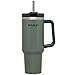 Stanley Adventure Reusable Vacuum Quencher Tumbler with Straw, Leak Proof Lid, Insulated Cup, Maintains Heat for 5.5 Hours, Cold for 9 Hours, and Ice for 40 Hours - 40oz