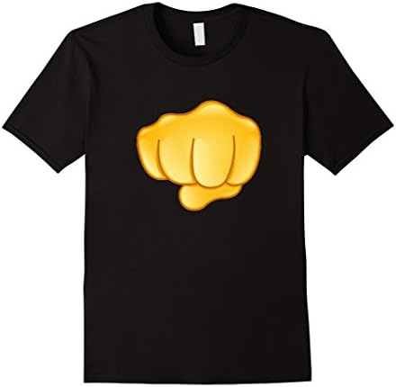 Mens Pound It Emoji T-Shirt Fist Bump Punch 3XL Black