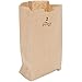 Duro 2 lb. Capacity 5 5/16” x 2 /16” x 7 7/8” Kraft Brown Paper Bag - 30# Basis Weight 250 Ct.