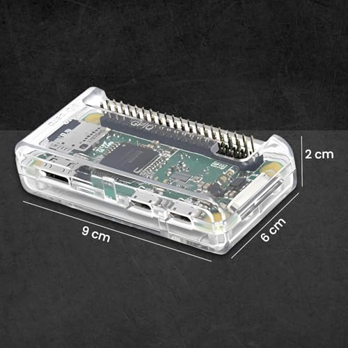 SB Premium Clear Case for Raspberry Pi Zero and Raspberry Pi Zero W Open Closed 2 in 1 Access to All Ports