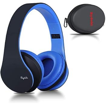 headphones wireless bluetooth ijoy foldable ear rechargeable mic matte wired modes headset lightweight stereo bass built deep