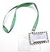 Science Party Favors Kids Lanyards, 12 Pack Mad Scientist Theme Party Supply Decorations, Doctor Security Clearance Personalize Label in Plastic Tag Holder with Green Straps