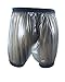 Haian Adult Incontinence Pull-on Plastic Comfort Pants (Large, Transparent Black)