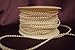 3mm Faux Plastic Pearl on a String Craft Roll (Cream)