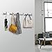 Amzdeal Coat Hook Wall Mounted 304 Stainless Steel Heavy Duty Coat Rack Door Hooks Bathroom Towel Hooks with 6 Hooks can Hold 30kg(66lb)