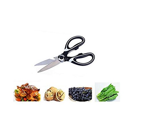 SupCooki Multi-Function Professional Kitchen Shears Super Sharp Stainless Steel Scissors (Orange) - Thumbnail 5