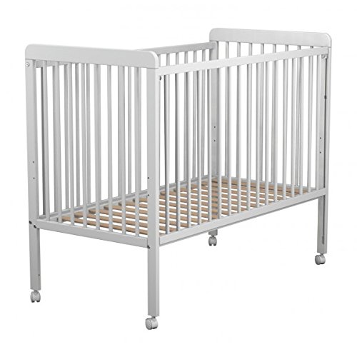 Lit Bebe Coulissant En Bois Laque Blanc Baby Fox Avec Roulettes 3 Hauteurs 60 X 1 Cm Lits Cages La Chambre De Bebe Lits Pour Tout Petits