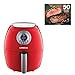 GoWISE USA GW22633 Quart Digital 50 Recipes for Your Air Fryer Book, 2.75-Qt, Red