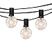 Christmas String Lights Outdoor 25 Ft. C9 Lights with 25 LED Shatterproof Bulbs Connectable Waterproof for Indoor Xmas Party Holiday Commercial Decoration (Warm White)