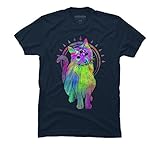 Psychic psychedelic trippy cat Men's Graphic T Shirt - Design By Humans