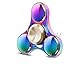 ATESSON Fidget Spinner Metal Hand Spinner, Mini Sized Tri-Spinner Colorful Stainless Steel Removable Bearing, Cool EDC Spinners High Speed 3-5 min Spins Time with 1 Screwdriver and 1 Extra Bearing