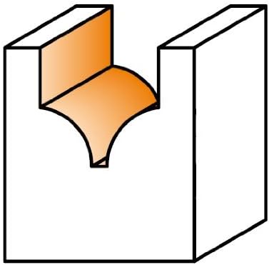 CMT 865.402.11 Decorative Beading Bit, 25/64-Inch Diameter, 1/4-Inch Shank, Orange - Image 3