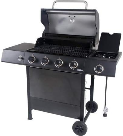 review RevoAce 4-Burner LP Gas Grill with Side Burner, Pewter Fleck