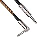 SCIROKKO Professional Guitar Cable 20FT/6m Music Instrument Cables Audio Cable (Right Angle 1/4 to Straight 1/4 inch TS) -Electric Guitar Wire Bass Guitar Cord Heavy Duty Speaker Cable