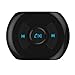 ACLUXS FM Transmitter USB Bluetooth Receiver FM Lauch Support Audio Receiver Wirelesss Music Adapter With 3.5mm Stereo and FM Output for Headphones Portable Speakers FM 1080 HMZ (pure white)