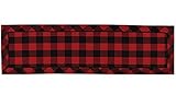 Buffalo Check Table Runner Red & Black 14.5 x 50.5 inches