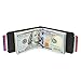 Mens Ultra Slim Bifold Leather Wallet Pull Tab with Money Clip