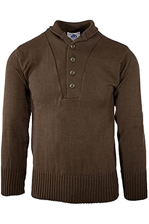 Sweater, 5 Button, John Ownbey, Black 