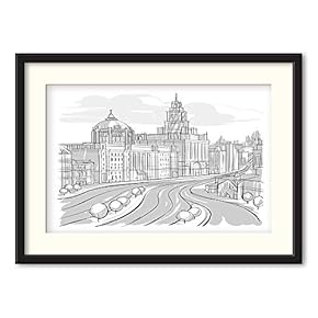 NWT Black Paper Framed Canvas Wall Art for...