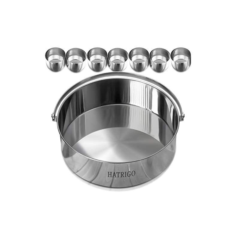 Stainless Steel Cake Push Pan, Egg Bites Molds & Parchment Stainless Steel Cake Push Pan, Egg Bites Molds & Parchment