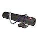 Manduka PRO Yoga Mat (Black), eQua Hand Yoga Towel (Thunder) and Carrying Strap (Thunder)