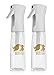 Beautify Beauties Original Flairosol Empty Clear Spray Bottle, Continuous Water Mister - 10 Ounce (Pack of 2)