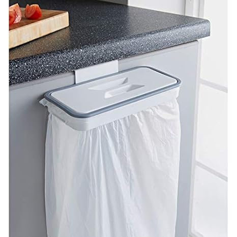 Amazon.com: Hanging Plastic Kitchen Trash Can Bag Holder,Small Kitchen ...