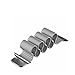 top4cus Double Electroplating Milanese Loop Stainless Steel Replacement iWatch Band with Magnetic Closure Clasp for Apple Watch - 38mm Regular Length - Silver