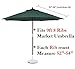 Formosa Covers 9ft 8 Ribs Outdoor Umbrella Replacement Canopy Universal Fit for Octagon Market Patio Top in Terracotta (Canopy Only)