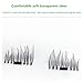 HOYUJI Magnetic false eyelashes, natural magnetic false eyelashes-no glue, best magnetic eyelashes, ultra-thin, easy to wear, 3D reusable, handmade eyelash elasticity (4 pcs/box)
