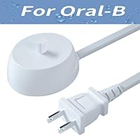 Replacement Charger for Oral B -Electric Toothbrush Power Cord Supply Portable Inductive Travel Charging Base Model 3757